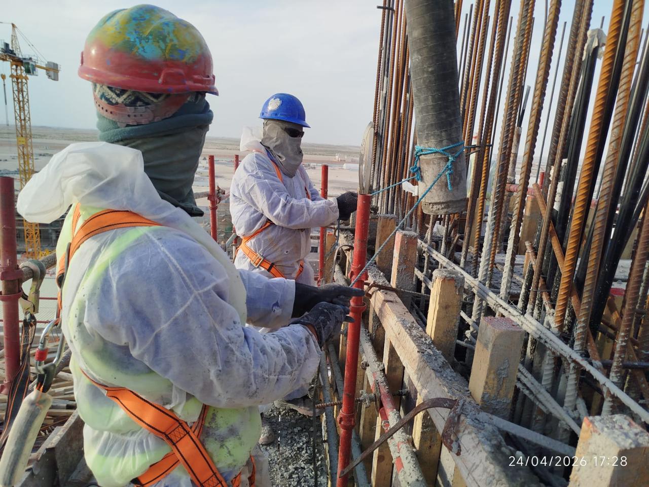 Team at work — safety first